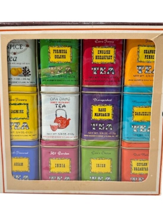 Wagner's Other - Vintage Mid Century John Wagner & Sons Set of 12 Teas in Collectible Tins